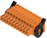 Socket header, 10 pole, pitch 3.5 mm, straight, orange, 1691650000