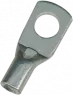 Uninsulated tube cable lug, 2.5 mm², AWG 14, 6.5 mm, M6, silver