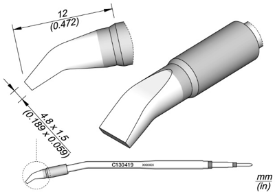 C130419 JBC Soldering tips, desoldering tips and hot air nozzles