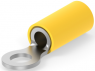 Insulated ring cable lug, 3.0-6.0 mm², AWG 12 to 10, 5 mm, yellow