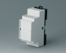 Polyphenylene oxide/polycarbonate DIN rail enclosure, (L x W x H) 82 x 29 x 86 mm, light gray/black, B6501116