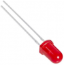 LED, THT, Ø 5 mm, red, 660 nm, 1 to 1.8 cd, 30°, L-53SRD-J4