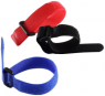 Velcro cable tie kit, releasable, nylon, (L x W) 250 x 20 mm, black/blue/red