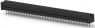 Pin header, 64 pole, pitch 2.54 mm, straight, black, 2-746610-5