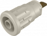 4 mm socket, flat plug connection, mounting Ø 12.2 mm, CAT III, white, SEP 2610 F4,8 WS