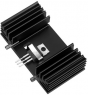 Extruded heatsink, 37.5 x 65 x 18 mm, 6.4 K/W, black anodized