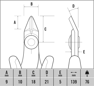 T3885 C.K Tools Side Cutters, Tip Cutters Image 2