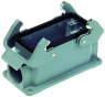 Bulkhead housing, size 16B, die-cast aluminum, PG21, angled, cross bow locking, IP65, 09300161230