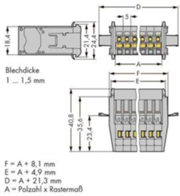 769-610/005-000 WAGO PCB Connection Systems Image 2