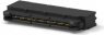 Pin header, 114 pole, pitch 0.64 mm, straight, black, 5767042-3