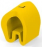 PVC cable maker, imprint "L", (L x W x H) 4.75 x 4.5 x 6.3 mm, max. bundle Ø 6.3 mm, yellow, EC1103-000