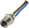 Sensor actuator cable, M5-flange socket, straight to open end, 3 pole, 0.2 m, 1 A, 21470000006