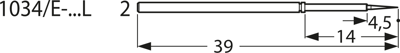 1034/E-BSTL2-1.5N-AU-0.5 PTR Contact Probes