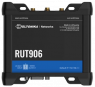 LTE router (RJ45, RS485, RS232, I/O, USB, WiFi antenna, mobile antenna, GPS antenna), RUT906