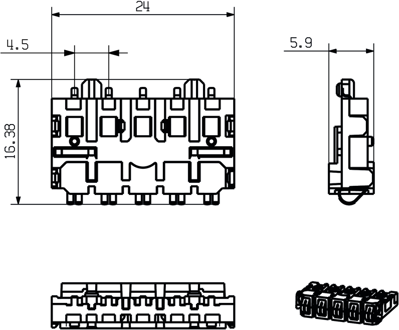 1155840000 Weidmüller Accessories for Enclosures Image 2