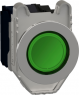 Pushbutton, illuminable, groping, 1 Form A (N/O) + 1 Form B (N/C), waistband round, green, front ring black, mounting Ø 30.5 mm, XB4FW33G5