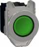 Pushbutton, illuminable, groping, 1 Form A (N/O) + 1 Form B (N/C), waistband round, green, front ring black, mounting Ø 30.5 mm, XB4FW33M5