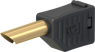 4 mm plug, solder connection, black, 22.2642-21