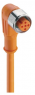 Sensor actuator cable, M12-cable socket, straight to open end, 5 pole, 15 m, PVC, orange, 4 A, 22467