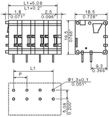 1597090000 Weidmüller PCB Terminal Blocks Image 2