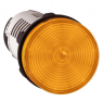 Signal light, illuminable, waistband round, orange, mounting Ø 22 mm, XB7EV08BP