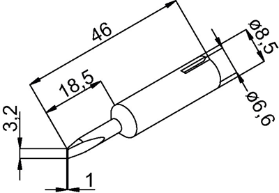 0832ED/SB Ersa Soldering tips, desoldering tips and hot air nozzles Image 2