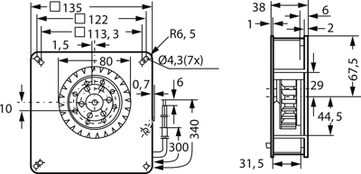 RG 90-18/56 ebm-papst Radial Fans Image 2