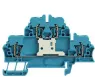 Multi level terminal block, spring balancer connection, 0.5-4.0 mm², 20 A, 6 kV, blue, 1745880000