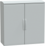 Control cabinet, (H x W x D) 1000 x 1000 x 420 mm, IP44, polyester, light gray, NSYPLAT10104G