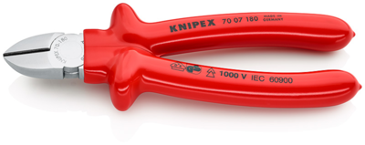 70 07 180 Knipex Side Cutters, Tip Cutters