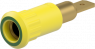 4 mm socket, plug-in connection, mounting Ø 8.2 mm, yellow/green, 64.3010-20