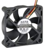 DC axial fan, 12 V, 60 x 60 x 15 mm, 28 m³/h, 28 dB, ball bearing, SEPA, PLB60B12FSE33A