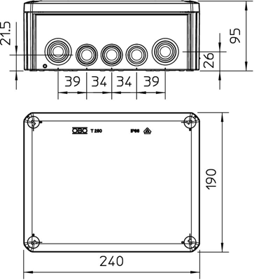 2007657 OBO Bettermann Flush-mounted Boxes, Junction Boxes Image 3