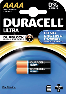 MX2500-AAAA ULTRA 2-ER Duracell Round Cells, 9V Blocks