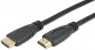 HDMI cable, HDMI plug type A to HDMI plug type A, 1 m, black