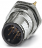 Plug, M12, 8 pole, solder pins, SPEEDCON locking, straight, 1552997