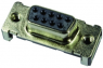 D-Sub socket, 9 pole, standard, equipped, straight, solder pin, 09551156612741