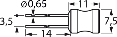 07P-222J-51 Fastron Fixed Inductors Image 3