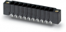 Pin header, 17 pole, pitch 3.5 mm, straight, black, 1713395