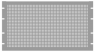 1U Steel Blank Panel Black - Perforated