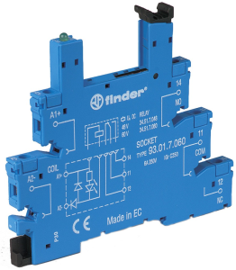 Relay socket for for series 34, 93.01.7.024