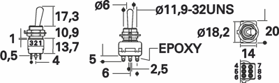 12159A APEM Toggle Switches Image 2