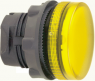 Front element, illuminable, waistband round, yellow, mounting Ø 22 mm, ZB5AV083S