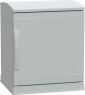 Control cabinet, (H x W x D) 500 x 500 x 420 mm, IP44, polyester, light gray, NSYPLAZT554G