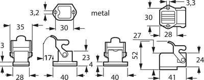 09200030301 Harting Housings for HDC Connectors Image 2