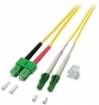 Duplex-jumper, LC to LC, 3 m, OS2, singlemode 9/125 µm