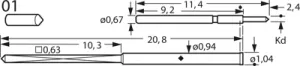 F60501S050L075 Feinmetall Contact Probes