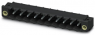 Pin header, 2 pole, pitch 5 mm, straight, black, 1836683