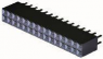 Socket header, 30 pole, pitch 2.54 mm, straight, black, 1-534206-5