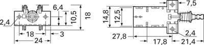 100100-7132 C & K Pushbutton Switches Image 2